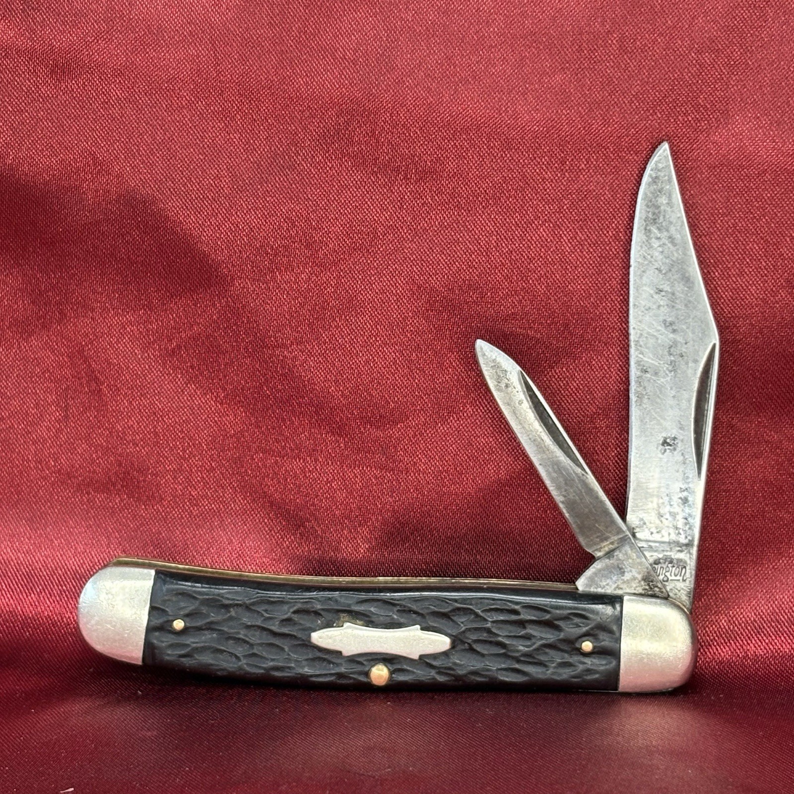 Antique Remington Pocket Knife Rough Black Medium Serpentine Jack Pre-1921 