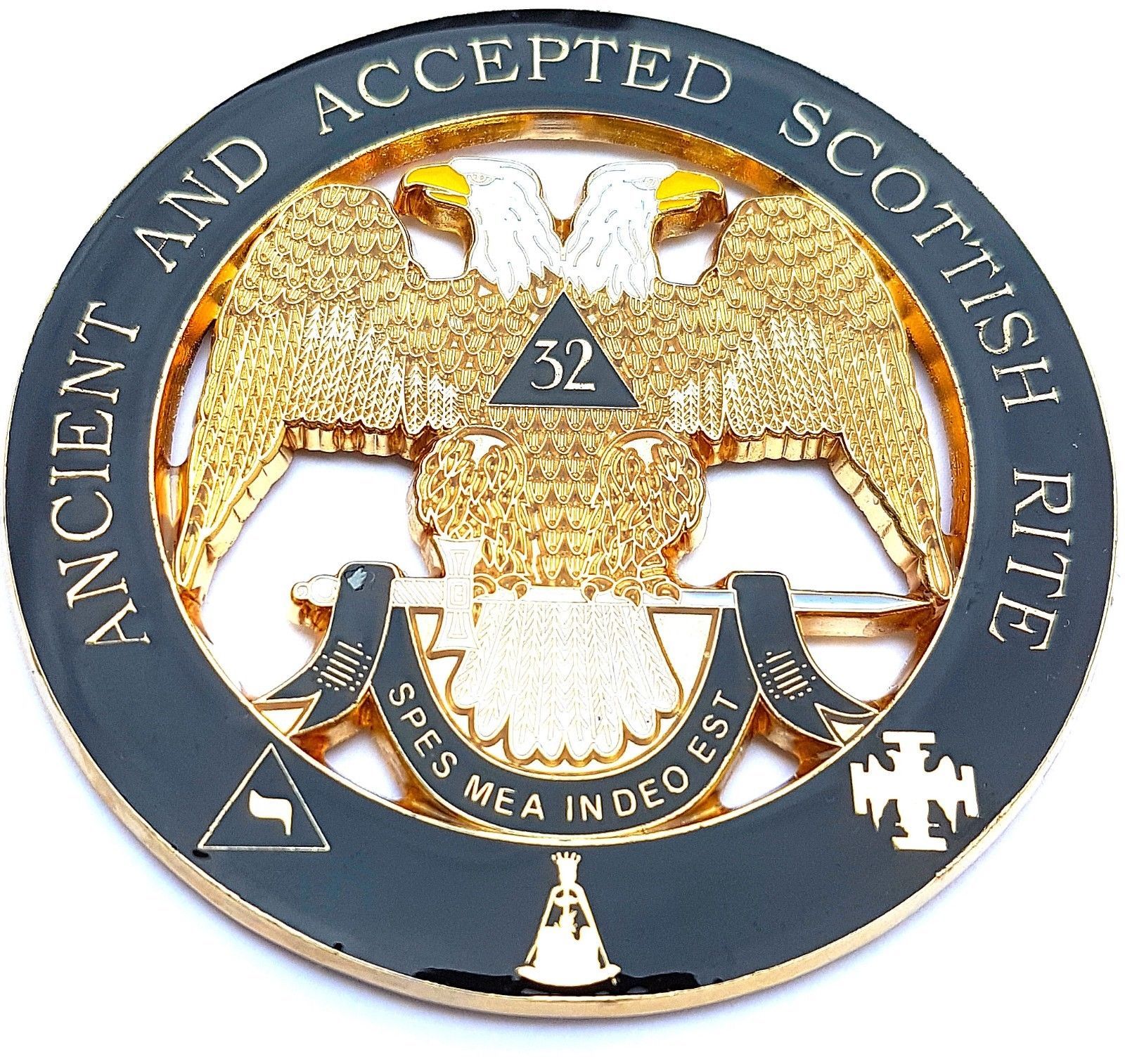 Masonry 32nd Degree Cut Out Car Emblem Scottish Rite Auto Rear Emblem Masonic Masonry 32nd Degree Cut Out Car Emblem Scottish Rite Auto Rear Emblem Masonic