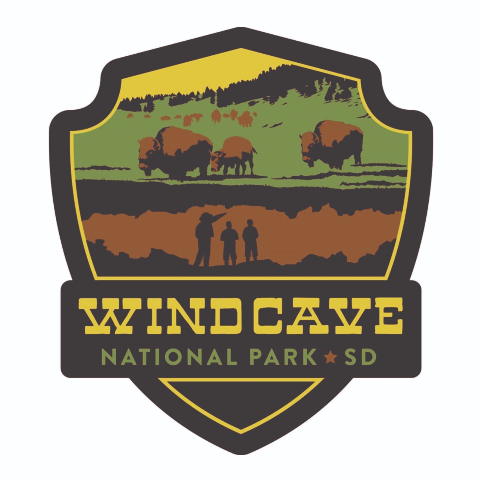 Wind Cave National Park Sticker North South Dakota National Park Decal Wind Cave National Park Sticker North South Dakota National Park Decal