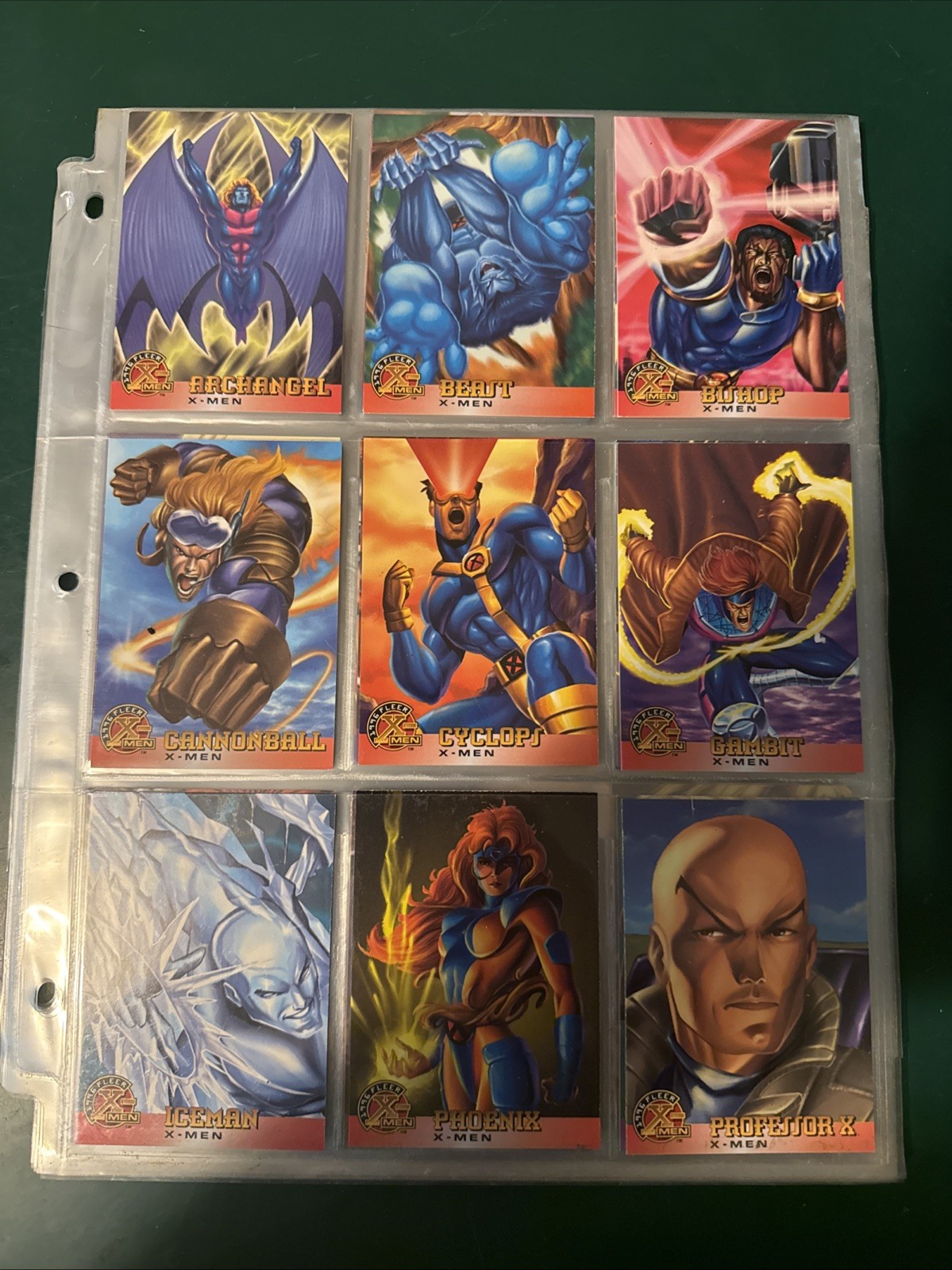 1996 Fleer X-Men Trading Cards Complete 100 card set-excellent Condition