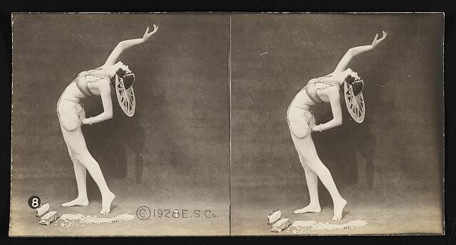Photo:Broadway Belle 1928 Ballet Dancer Posed Studio Stereoview
