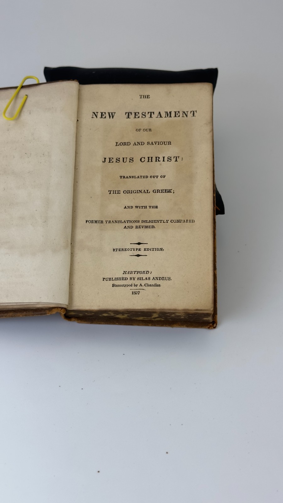 Antique 1827 New Testament- Handwritten American Religious Journal Exceptional Antique 1827 New Testament- Handwritten American Religious Journal Exceptional