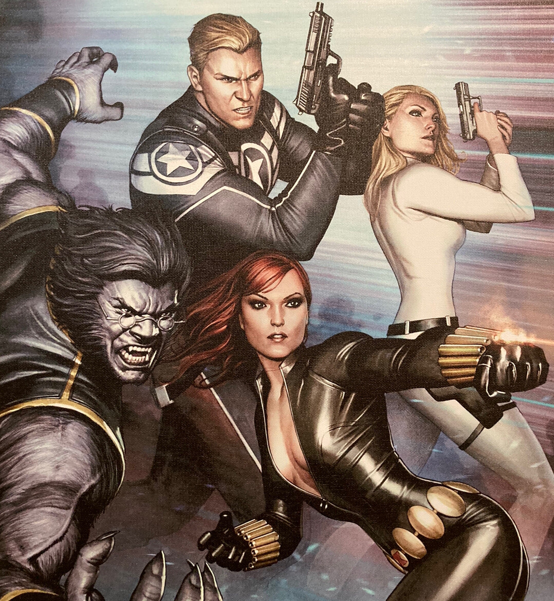 Secret Avengers #13 Limited Edition Giclee on Canvas Adi Granov Marvel Cap Widow Secret Avengers #13 Limited Edition Giclee on Canvas Adi Granov Marvel Cap Widow