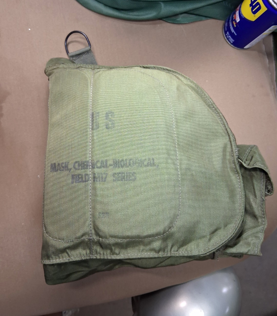 US Military OD Green Carry Bag Marked \