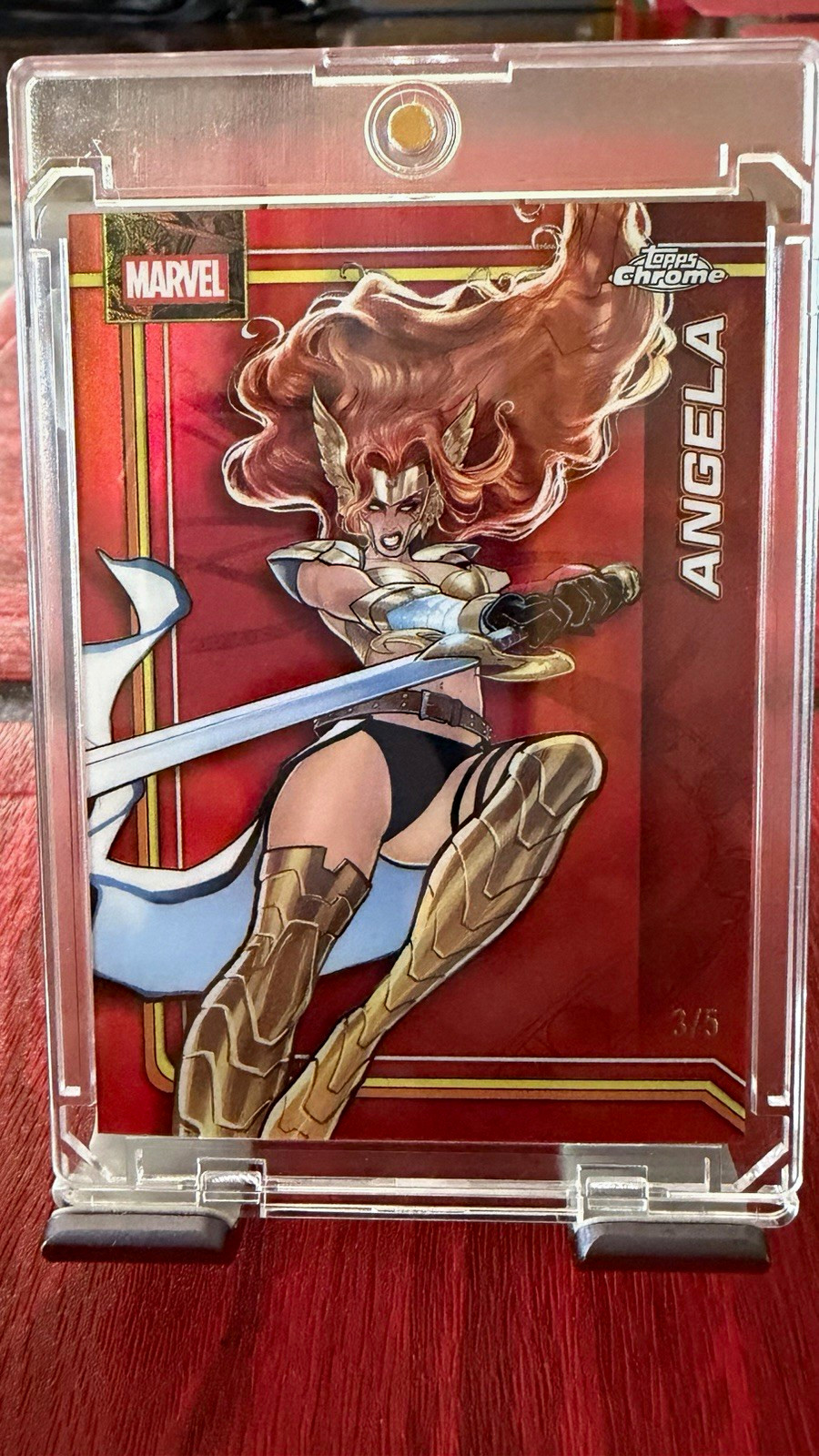 Topps 2020 Topps Chrome Marvel Angela #101 Serial Numbered 3/5 $400 OBO Topps 2020 Topps Chrome Marvel Angela #101 Serial Numbered 3/5 $400 OBO