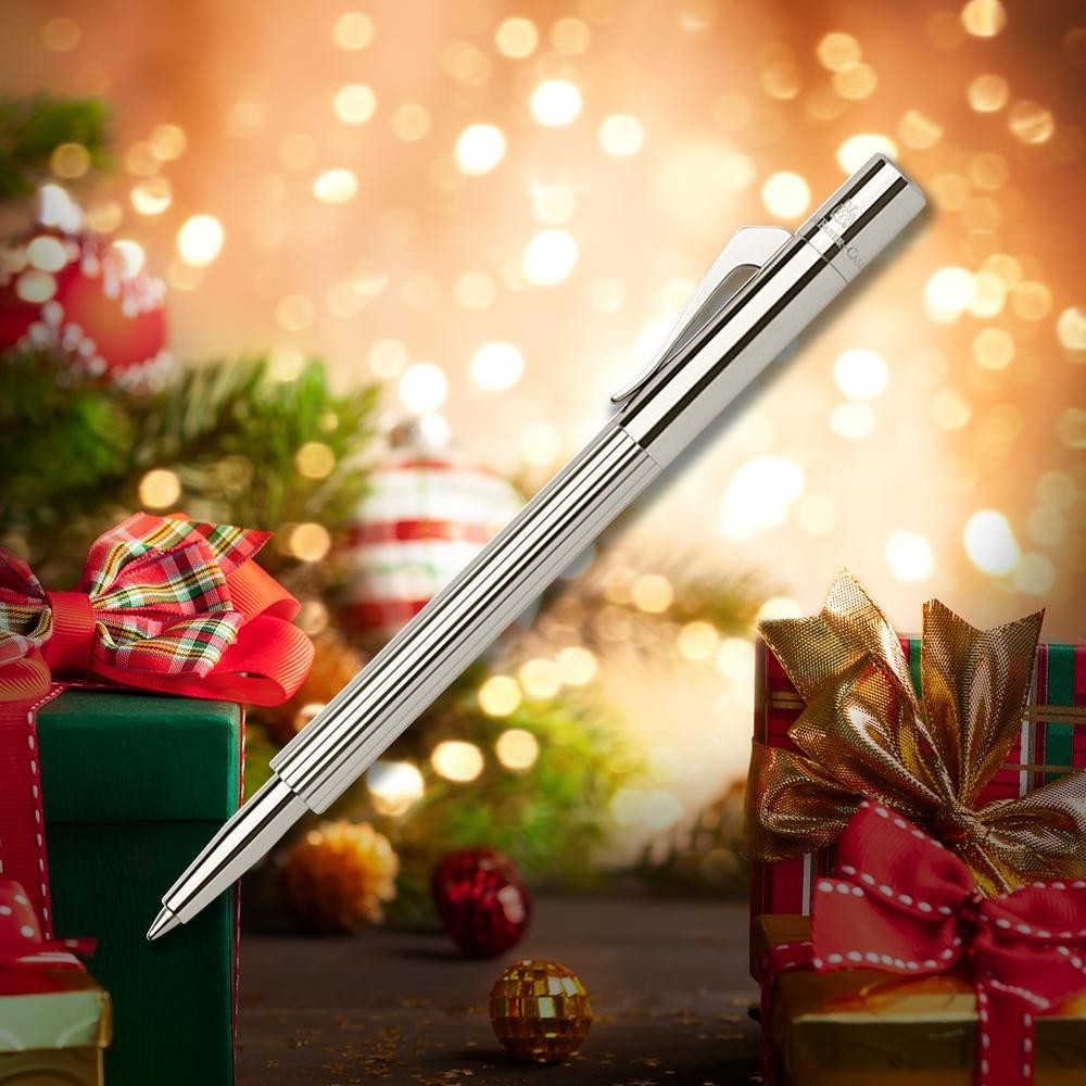 Graf Von Faber Castell Platinum Plated Pocket Ballpoint Pen Brand New In Box Graf Von Faber Castell Platinum Plated Pocket Ballpoint Pen Brand New In Box