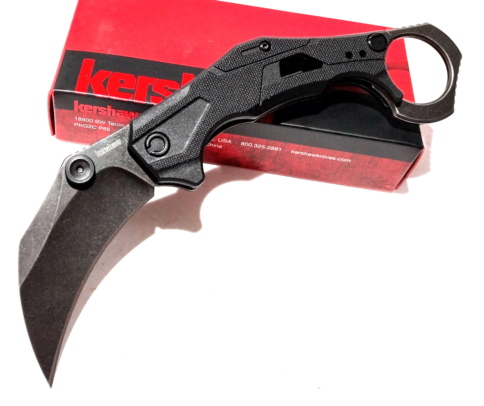 KERSHAW KS2064 BLACK Outlier Spring Open Assisted Tactical Folding Pocket Knife KERSHAW KS2064 BLACK Outlier Spring Open Assisted Tactical Folding Pocket Knife