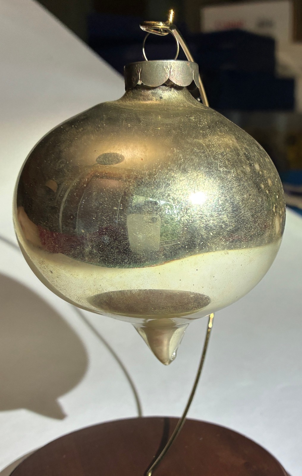 Vintage Heim Glass Turnip Christmas Ornament 3 Vintage Heim Glass Turnip Christmas Ornament 3