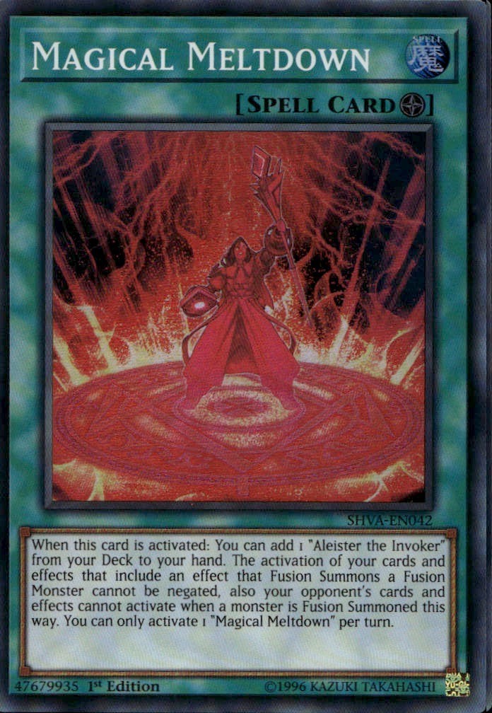 Magical Meltdown 1st Ed Super Rare SHVA-EN042       Yu-Gi-Oh