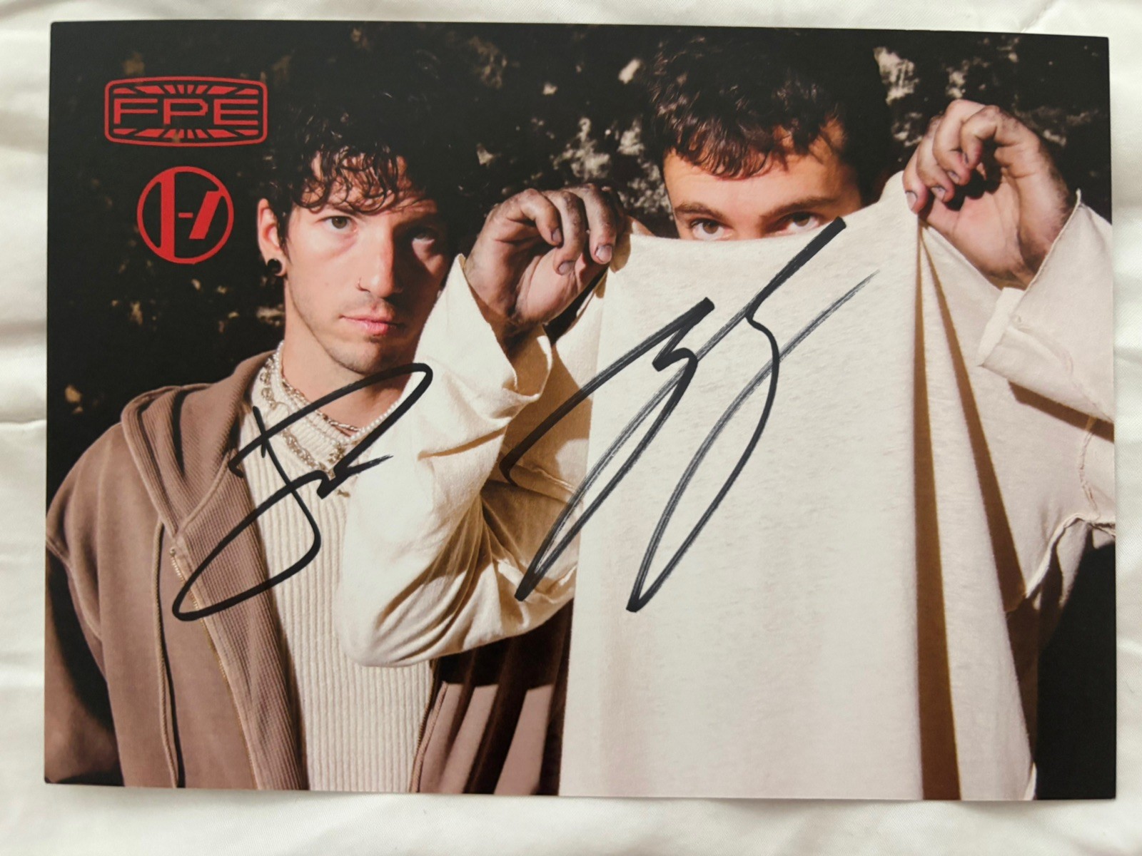 Twenty One Pilots FPE Postcard Signed by Tyler Joseph and Josh Dun CLANCY TOUR