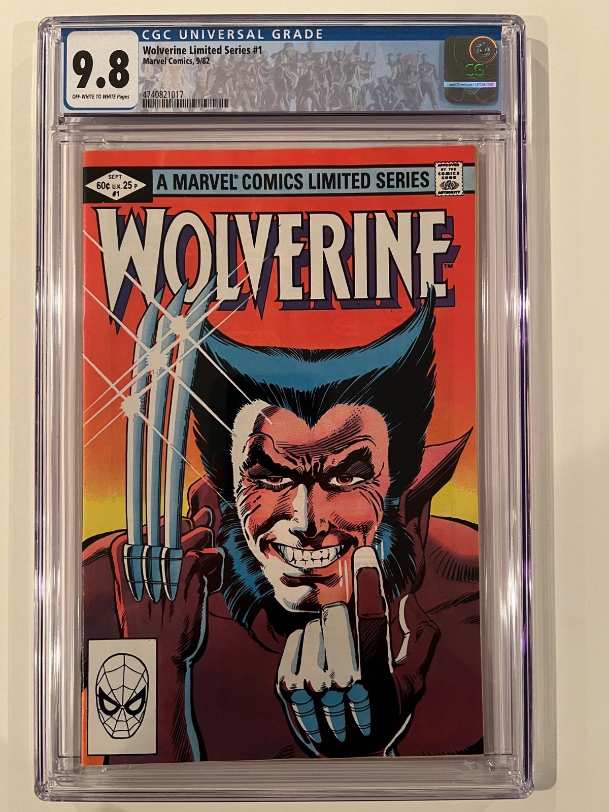 Wolverine Limited Series #1 CGC 9.8 Near Mint/Mint - Brand New Slab/Custom Label