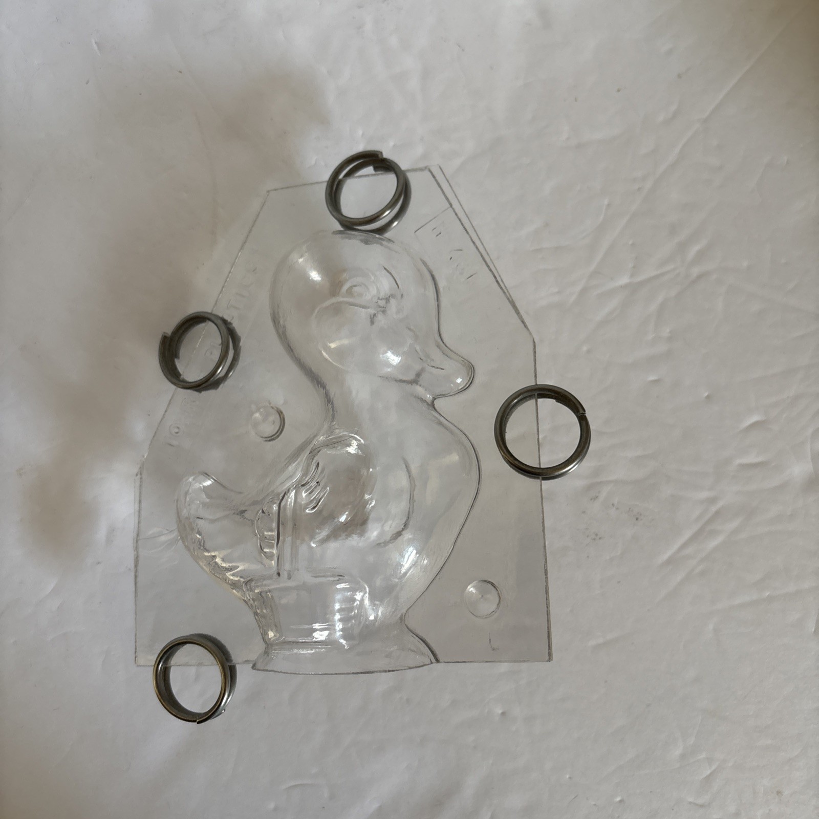 Vintage Easter Candy TOMRIC Plastics DUCK Chocolate Mold Clips 4 1/2 In Vintage Easter Candy TOMRIC Plastics DUCK Chocolate Mold Clips 4 1/2 In