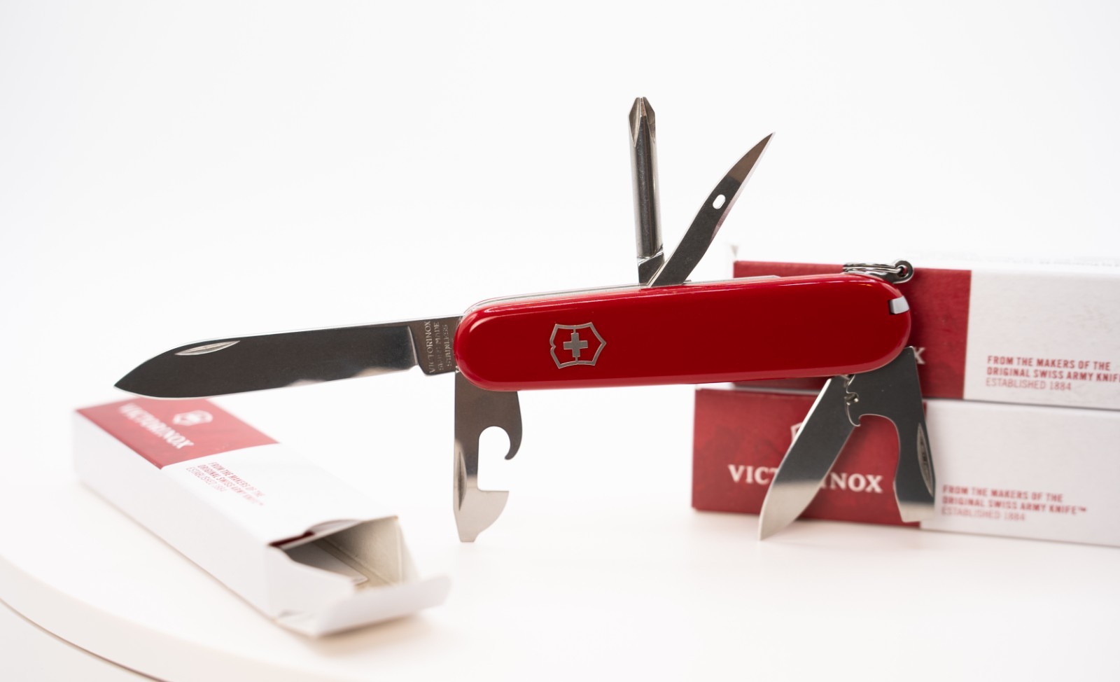 Victorinox Tinker Small Swiss Army Knife, Compact 91mm - 12 Function  Swiss Made