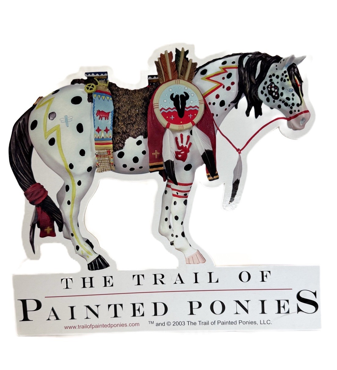 2003 Westland Trail of Painted Ponies Horse Cardboard Display Sign Promo 16\