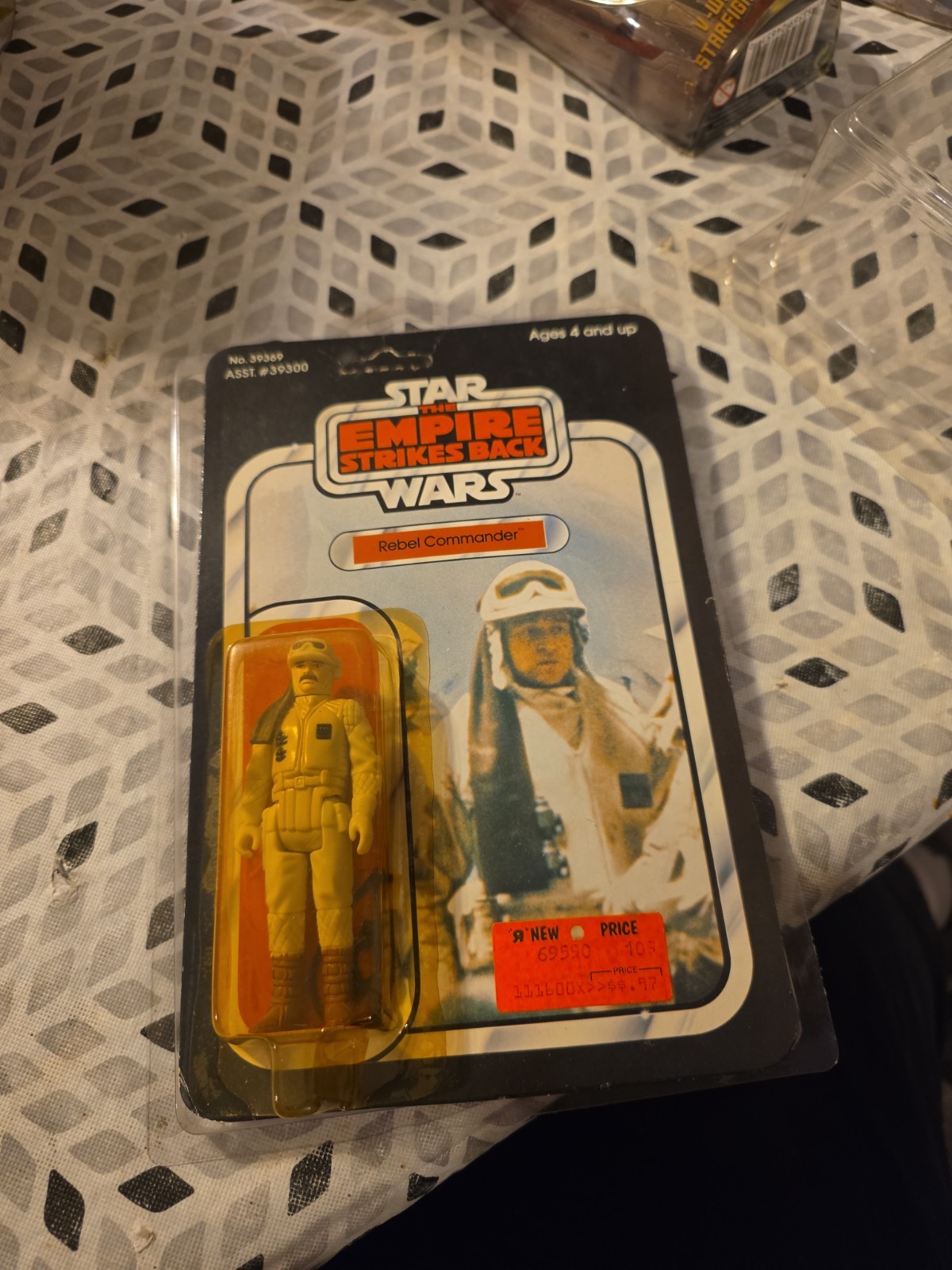 Star Wars - Vintage ROTJ - Rebel Commander, unpunched card - 1983