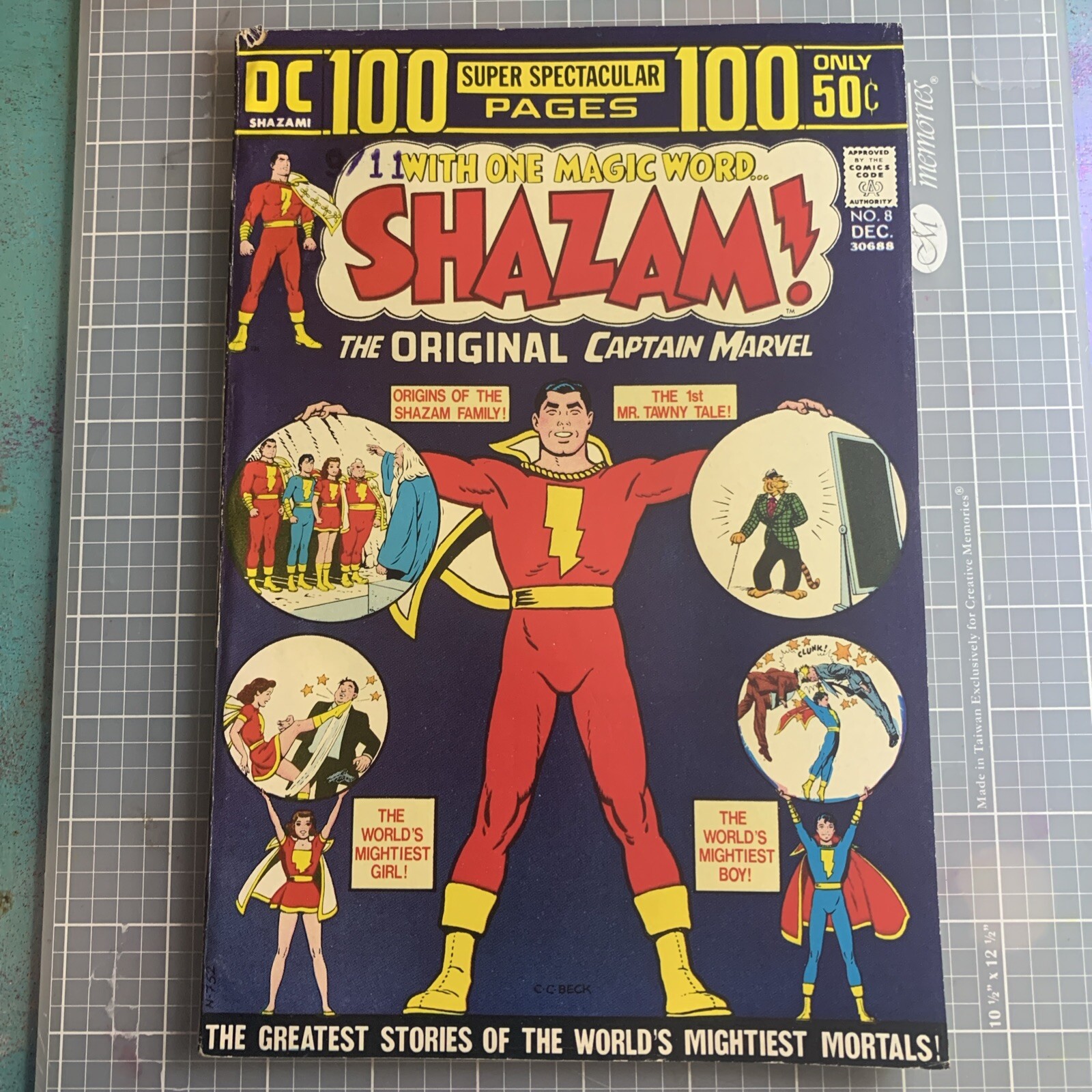 Shazam #8 Dec 1973 Captain Marvel, Reprints the 1st app Black Adam Shazam #8 Dec 1973 Captain Marvel, Reprints the 1st app Black Adam
