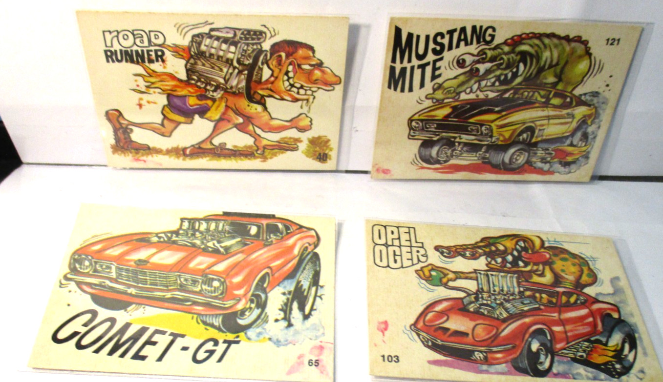 1970\'s DUNRUSS, ODD RODS CARDS STICKERS LOT #7 of (4) VINTAGE # 40-#121-#103-#65 1970\'s DUNRUSS, ODD RODS CARDS STICKERS LOT #7 of (4) VINTAGE # 40-#121-#103-#65