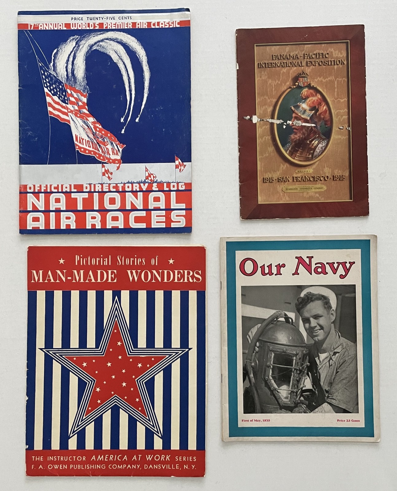 Vtg 1915-1937 Magazine Lot National Air Races Our Navy Panama Pacific Expo 4pc Vtg 1915-1937 Magazine Lot National Air Races Our Navy Panama Pacific Expo 4pc