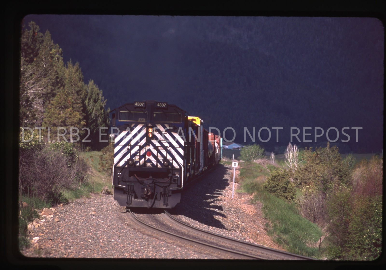 ZM6 ORIGINAL SLIDE MRL MONTANA RAIL LINK 4307 AUSTIN MT MONTANA