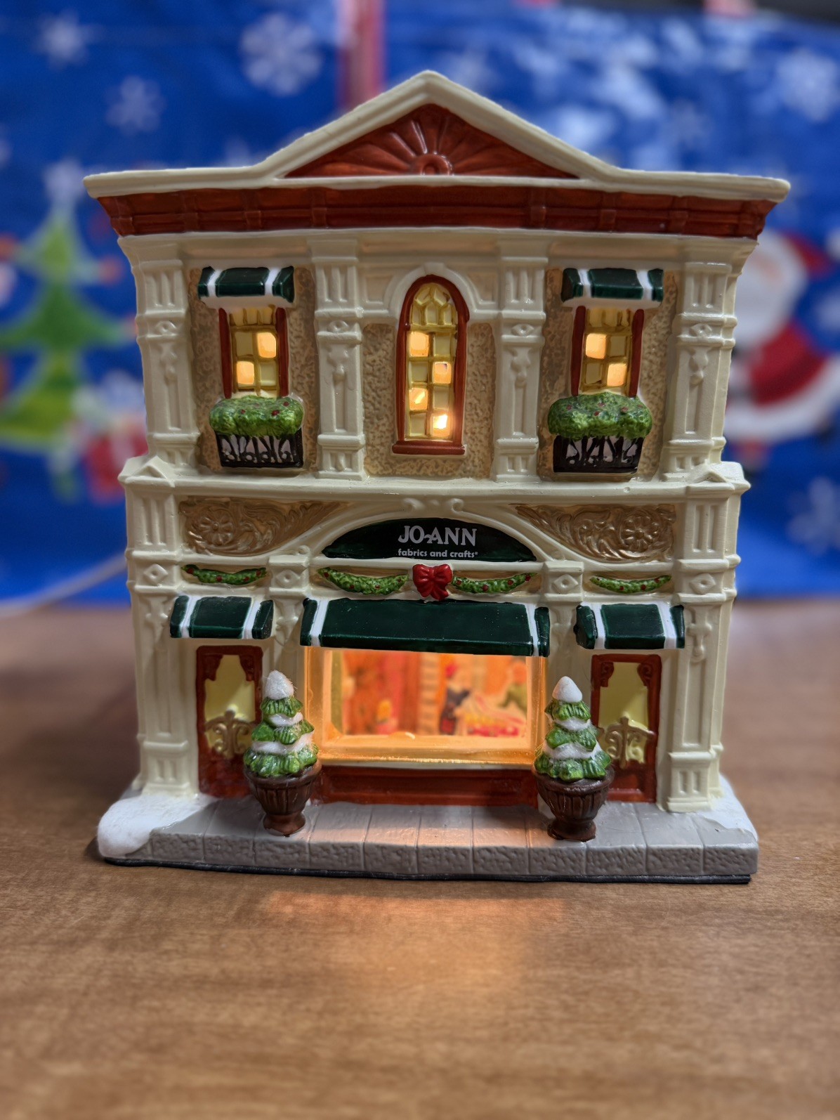 Holiday Inspirations Christmas Village lighted Jo-Ann Fabrics Store 2012 Holiday Inspirations Christmas Village lighted Jo-Ann Fabrics Store 2012