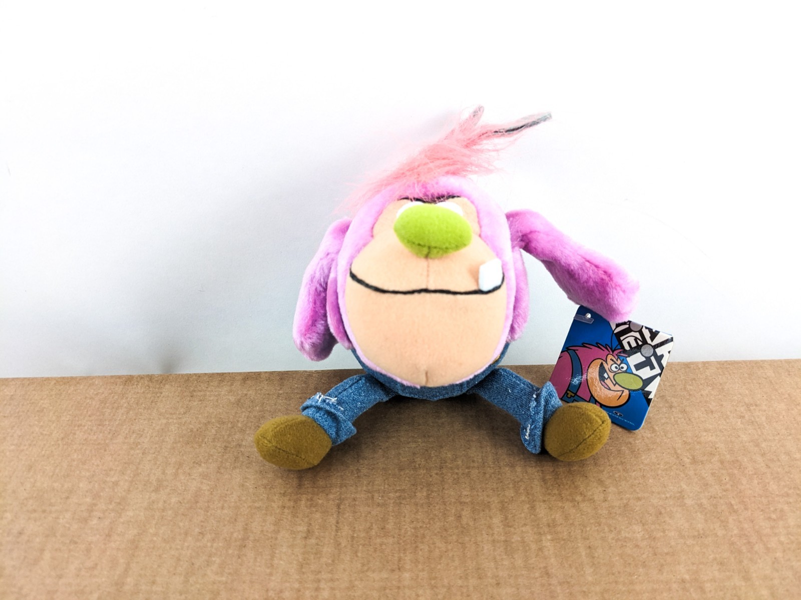 Vintage PowerPuff Girls Fuzzy Lumpkins Bean Bag Plush 2001 Trendmasters W/ Tag