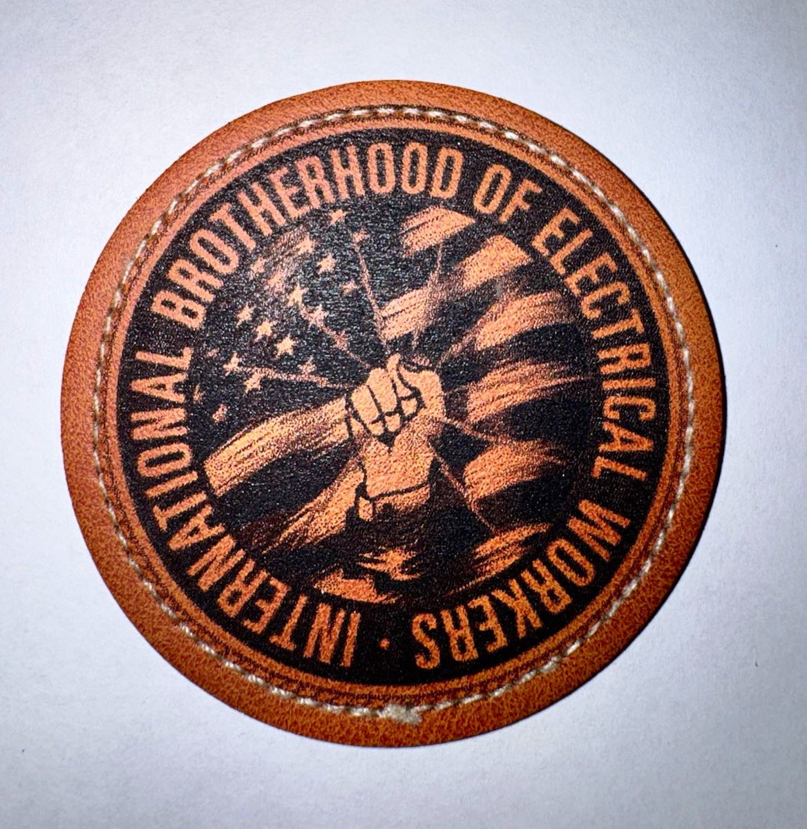 International Brotherhood of Electrical Workers IBEW 2 1/2 in Round Patch/Decal