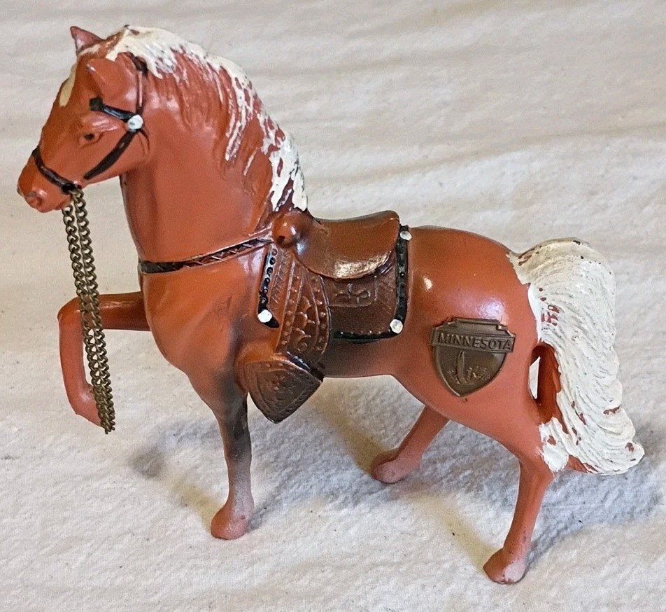 Vintage 5 Inch Metal Horse Minnesota Souvenir Made In Japan D26