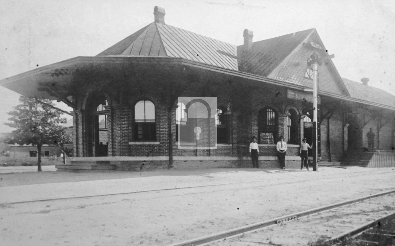 1910 Railroad Train Station Depot Buena Vista Georgia GA - Reprint