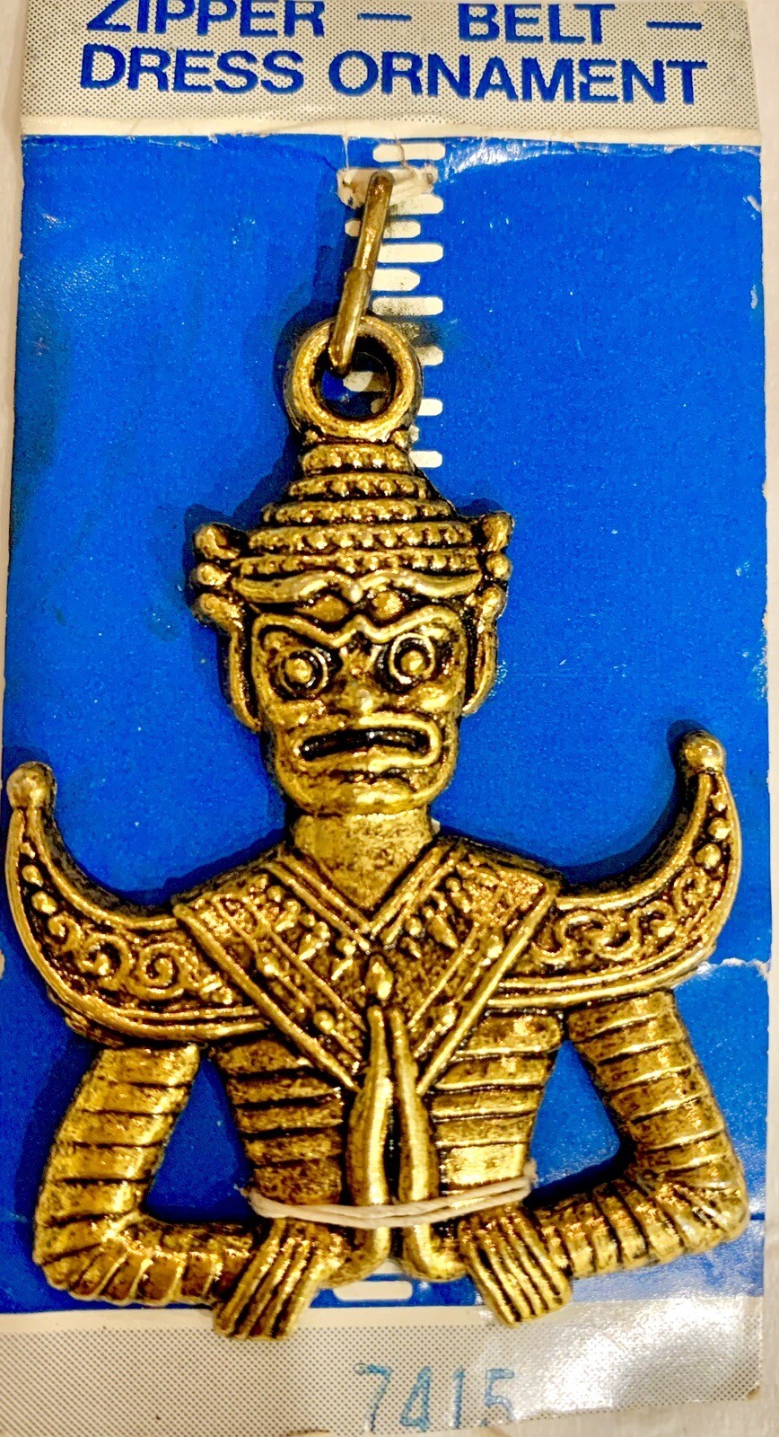 Vintage Le Chic Zipper - Belt Dress Ornament - Unique Asian Zipper Pull