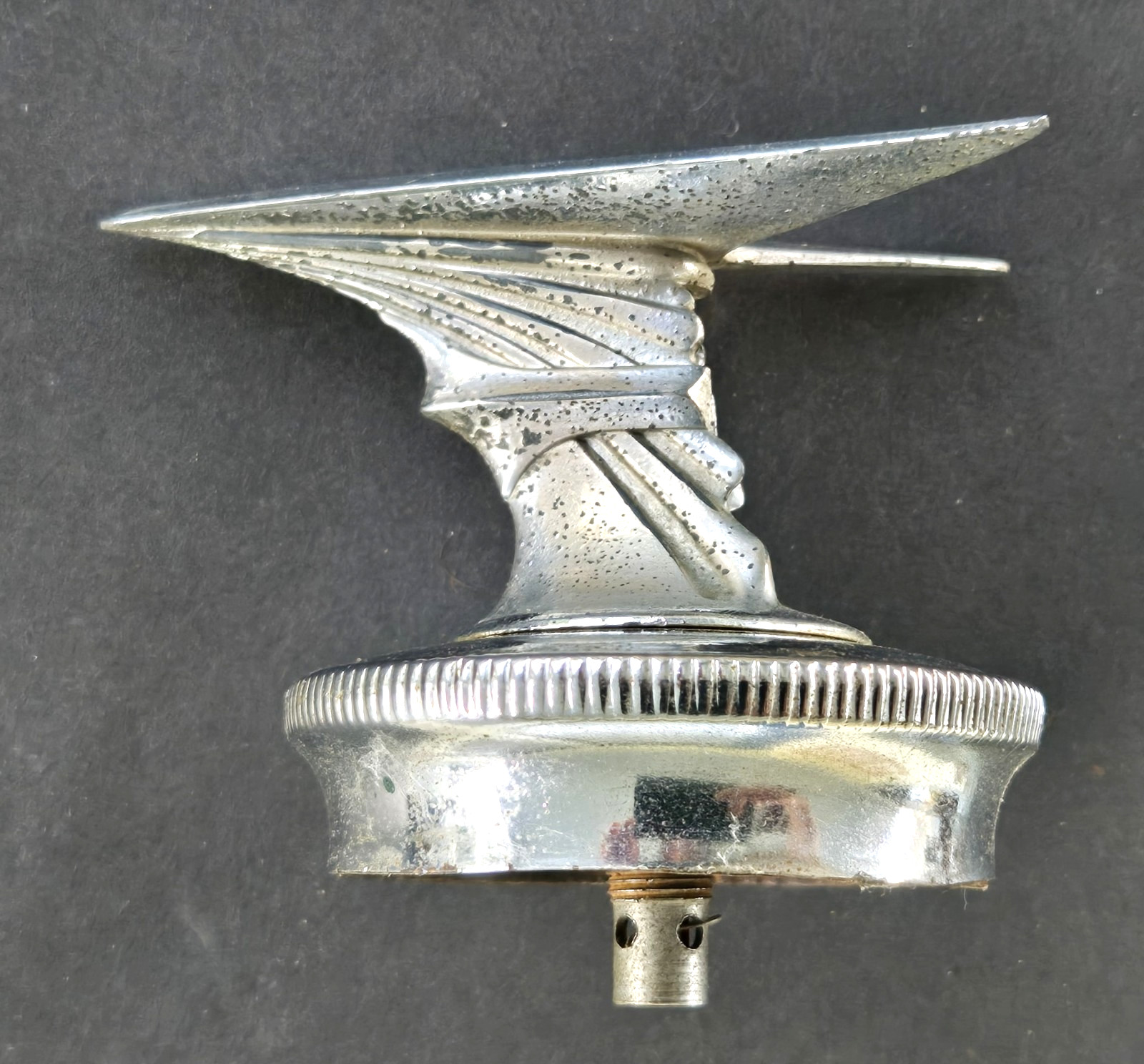 VERY RARE VINTAGE 1920's WINGED FLYING THERMOSTAT RADIATOR CAP like MOTO METER