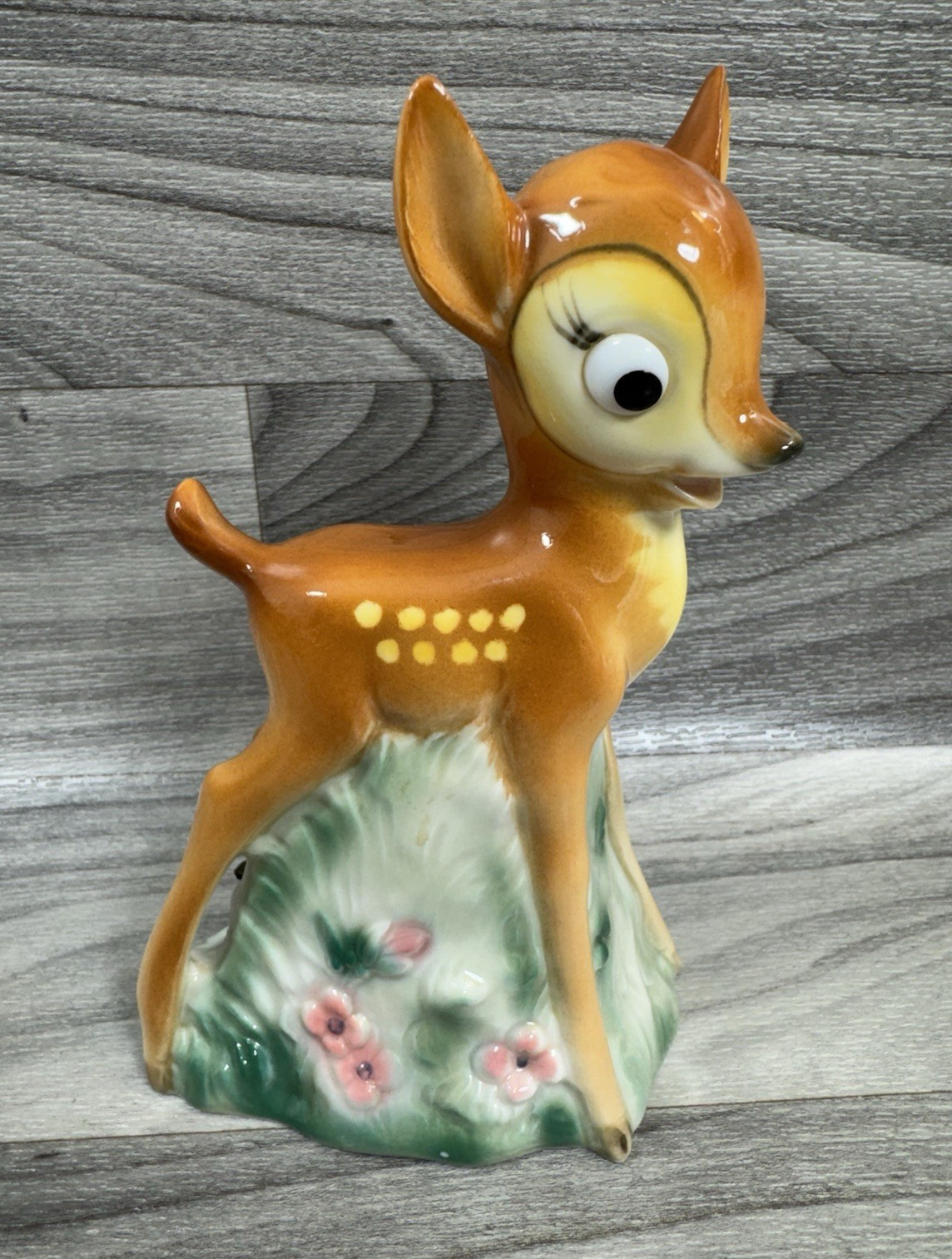 VINTAGE WALT DISNEY 60'S BAMBI GOEBEL PORCELAIN NIGHT LIGHT FIGURAL PERFUME LAMP VINTAGE WALT DISNEY 60'S BAMBI GOEBEL PORCELAIN NIGHT LIGHT FIGURAL PERFUME LAMP
