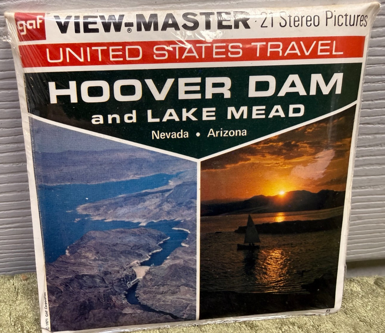 GAF View-Master Hoover Dam and Lake Mead 3 Reel Packet NEW SEALED 