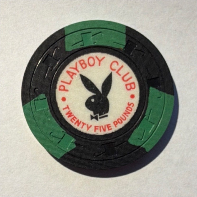Playboy Club London $25 Casino Chip Gaming Token Casino Collectible London