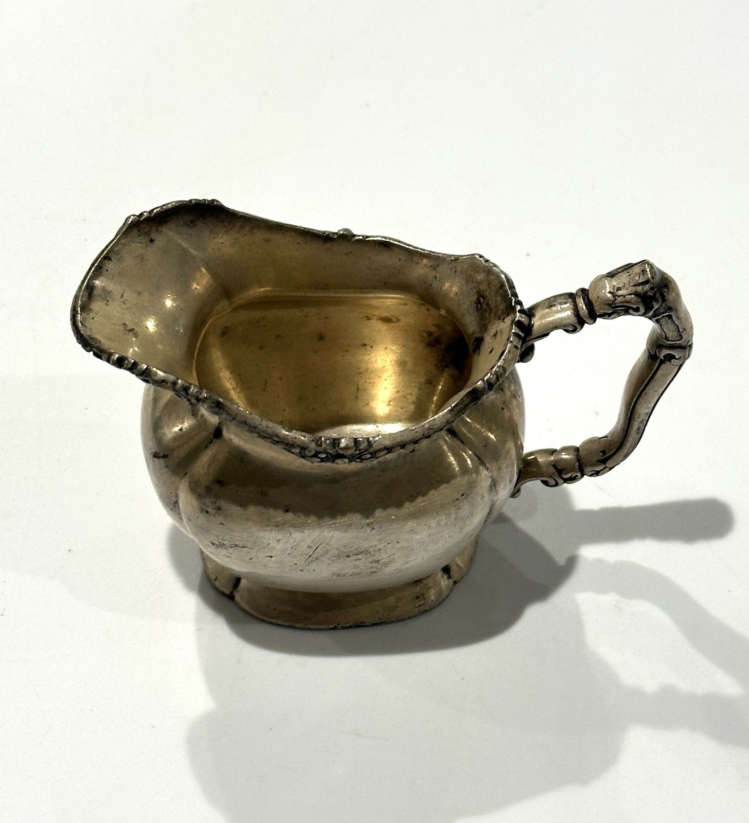 VINTAGE REED & BARTON SILVER SOLDERED CREAMER FROM HOTEL HENRY