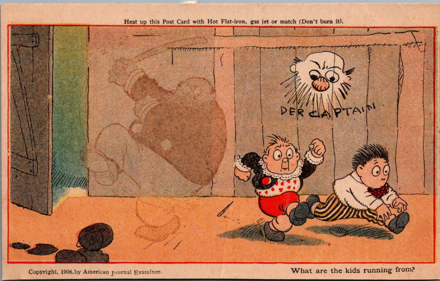 1906 Heat Reveal Postcard 1906 Heat Reveal Postcard