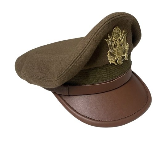 WW2 USAAF US ARMY OFFICERS UNIFORM VISOR HAT CRUSHER STYLE Wool CAP all size WW2 USAAF US ARMY OFFICERS UNIFORM VISOR HAT CRUSHER STYLE Wool CAP all size