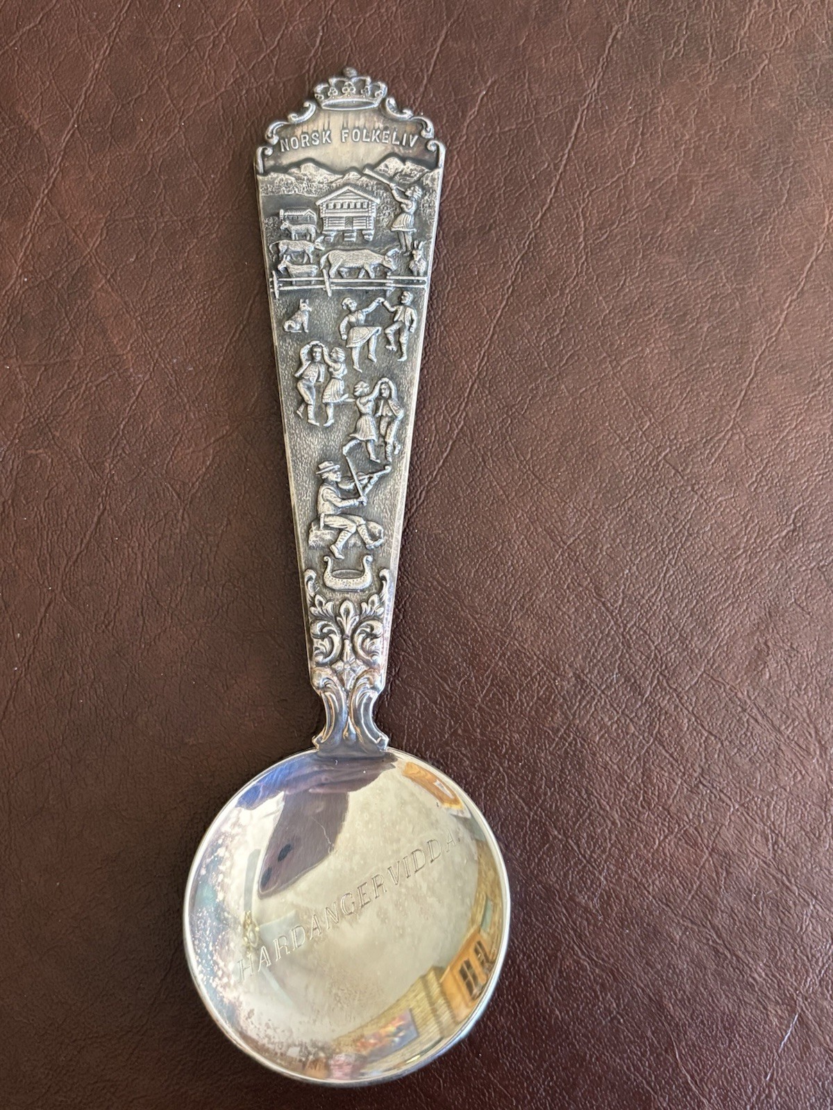 Wonderful Vintage Hardangervidda Norwegian Silver Plated Souvenir Spoon