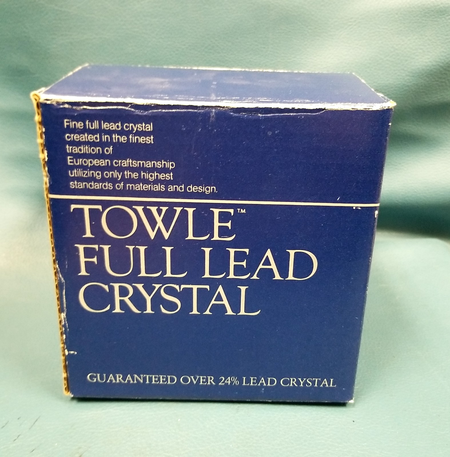 Towle Full Lead Crystal Wine Glass Set of 4 Silhouette Cordial #23180