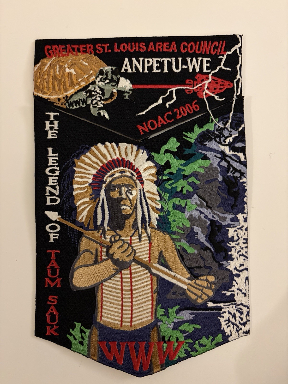 Anpetu-We Lodge 2006 NOAC flap and dangle - part of set w/ Shawnee - GSLAC OA