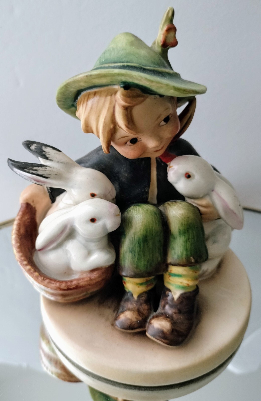 *RARE* HUMMEL PLAYMATES Figurine Incised Stamped Crown Mark Germany 1930's # 58 *RARE* HUMMEL PLAYMATES Figurine Incised Stamped Crown Mark Germany 1930's # 58