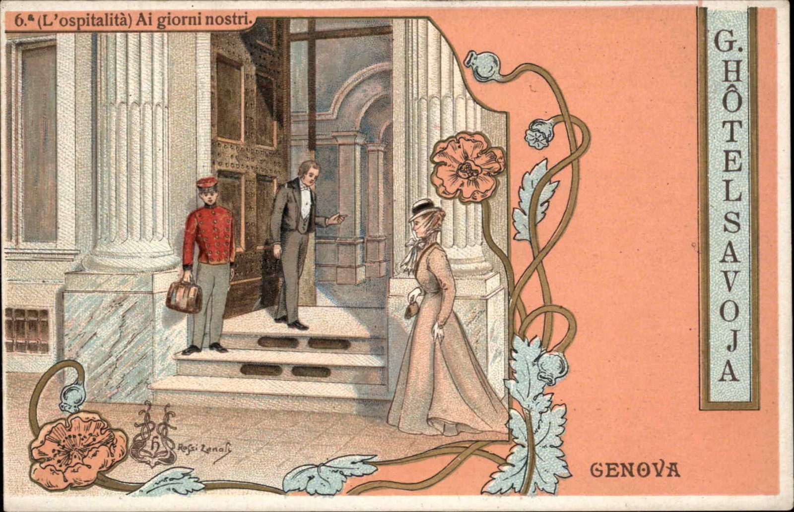 GENOVA GENOA ITALY Hotel Savoja A/s Rofsi Zanaly VICTORIAN GLAMOUR PC