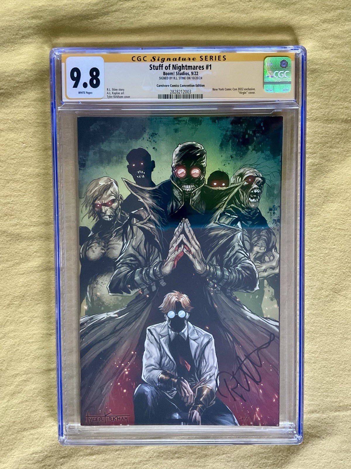 R.L. STINE Signed 9.8 CGC Stuff of Nightmares # 1 SIGNATURE SERIES goosebumps rl