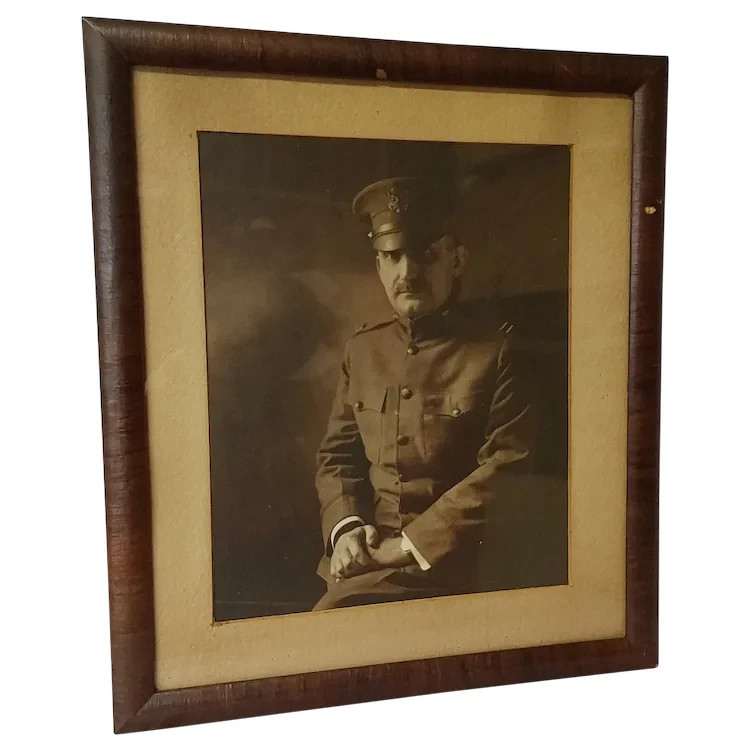 Antique WWI Photograph of a Soldier Military Officer