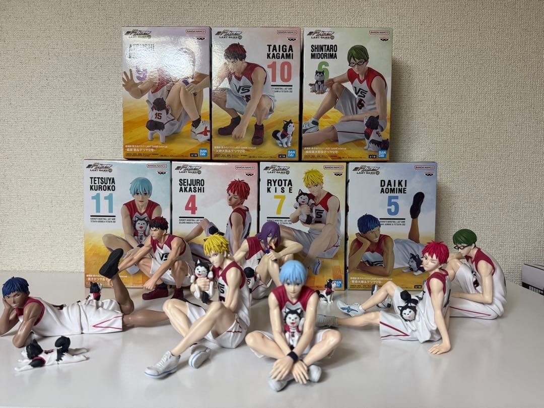 Kuroko\'s Basketball Complete Figure Set of 7 Coasters Banpresto Collectible