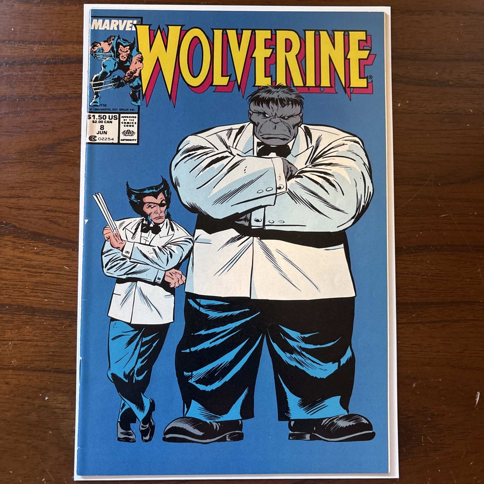 Wolverine #8 Newsstand High Grade Marvel 1989 Classic Joe Fixit & Patch Cover Wolverine #8 Newsstand High Grade Marvel 1989 Classic Joe Fixit & Patch Cover