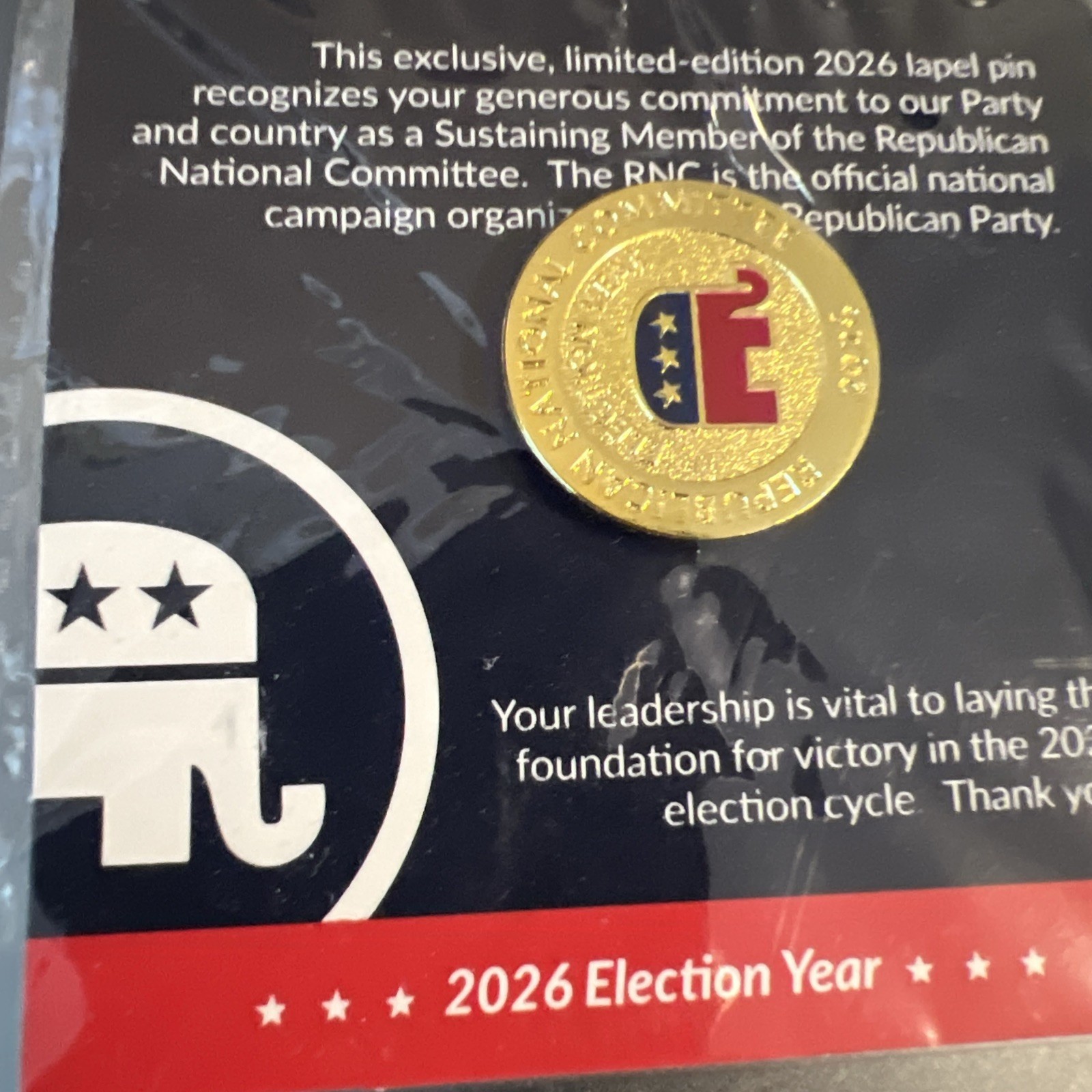 2026 NRC National Republican Committee Lapel Pin BONUS USA 1776-2026 Coin 2026 NRC National Republican Committee Lapel Pin BONUS USA 1776-2026 Coin