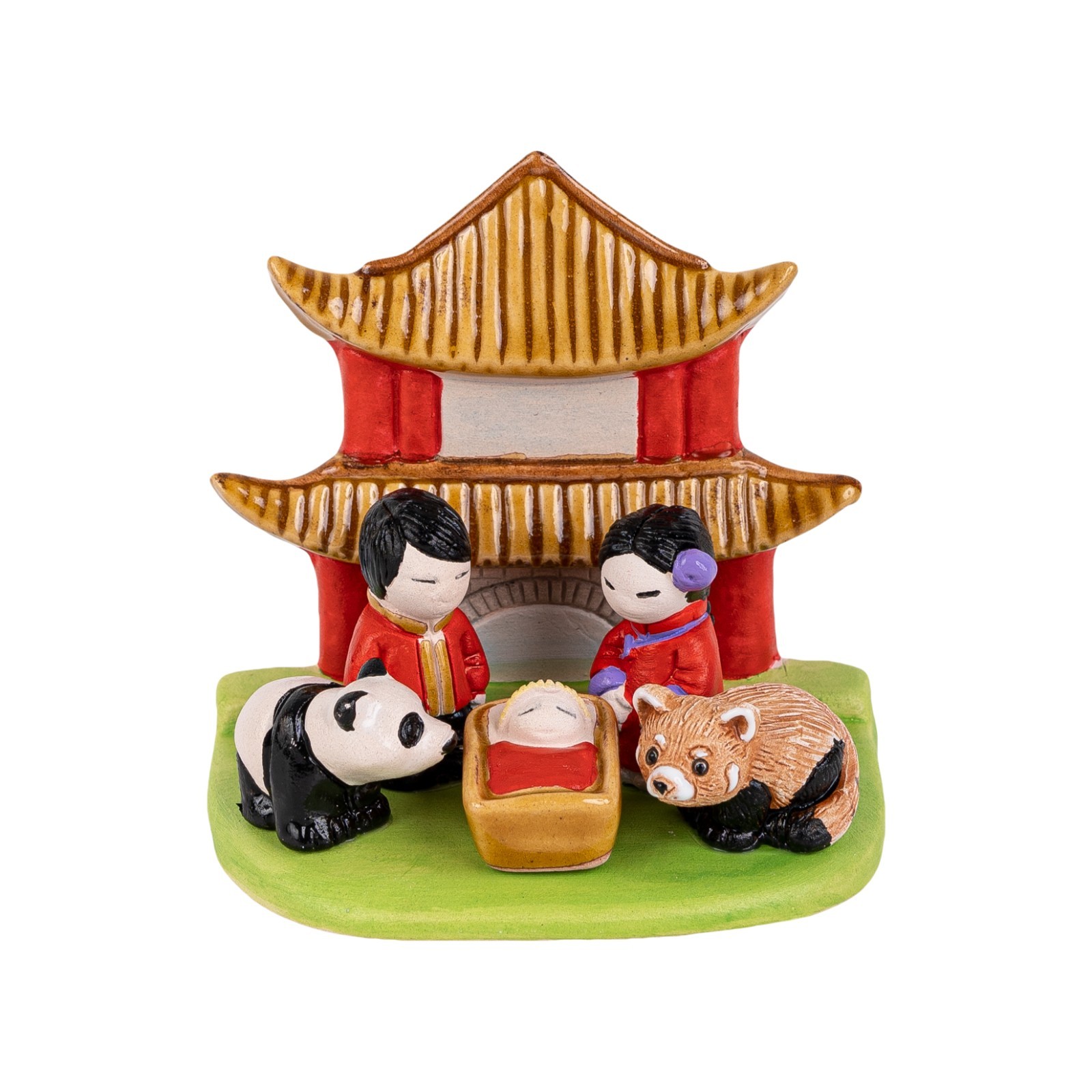 Chinese “A” Nativity Scene – Handmade Clay Art