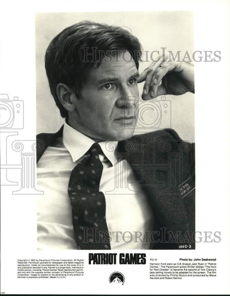 1992 Press Photo Actor Harrison Ford in \ 1992 Press Photo Actor Harrison Ford in \