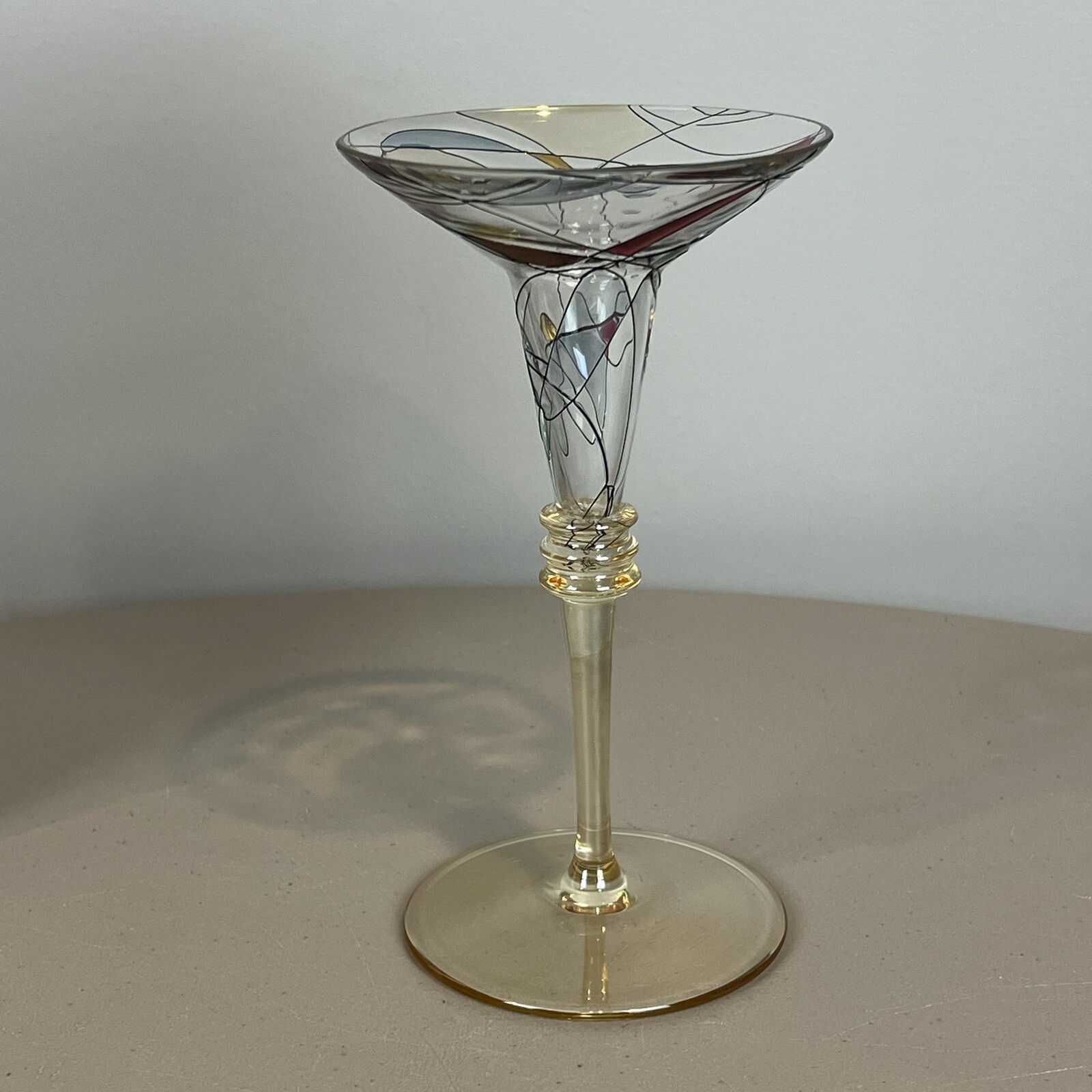 Partylite Mosaic Candle Holder Calypso Stained Glass Tapered 7\