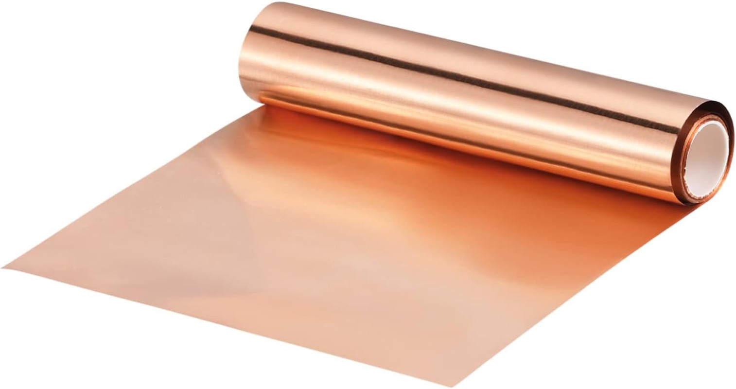 Copper Flashing Sheet Roll 3500Mm X 100Mm X 0.01Mm, 99.9% Pure Copper Strip 4\ Copper Flashing Sheet Roll 3500Mm X 100Mm X 0.01Mm, 99.9% Pure Copper Strip 4\